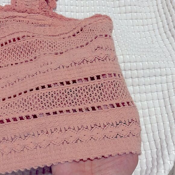 NWT- Aerie - M & XL. Crochet Knit Crop Top - Picture 3 of 5